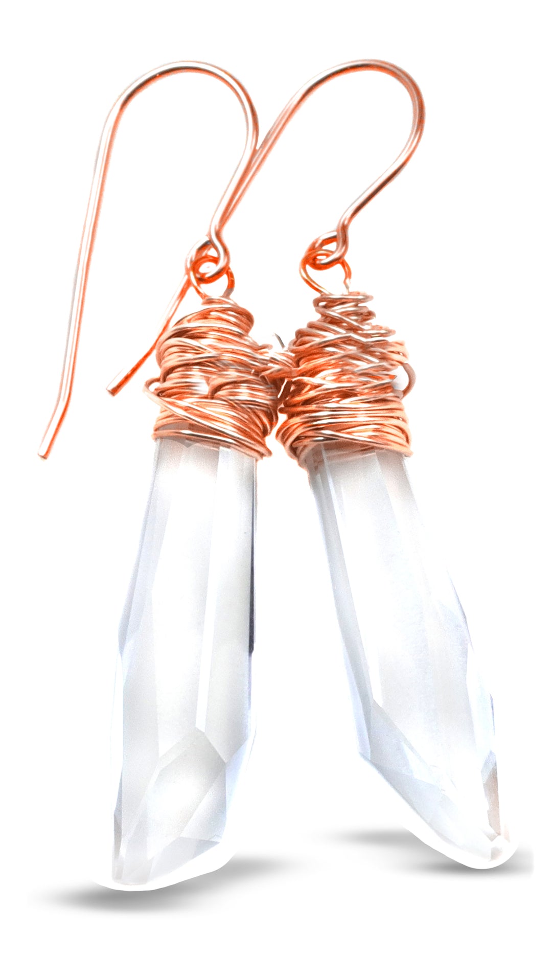 Spyglass Designs Earrings created with Crystals by Swarovski® Clear 14k Solid Gold or Sterling Silver Dangles 2 Inch