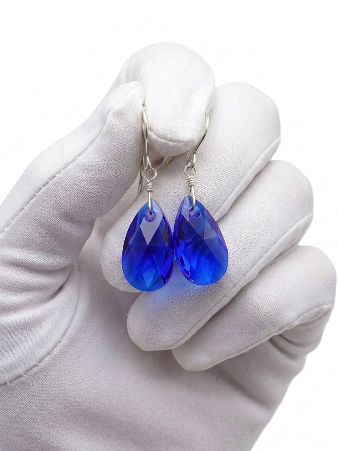 Spyglass Designs Earrings created with Crystals by Swarovski®  Blue Majestic 14k Solid Gold or Sterling Silver Dangles
