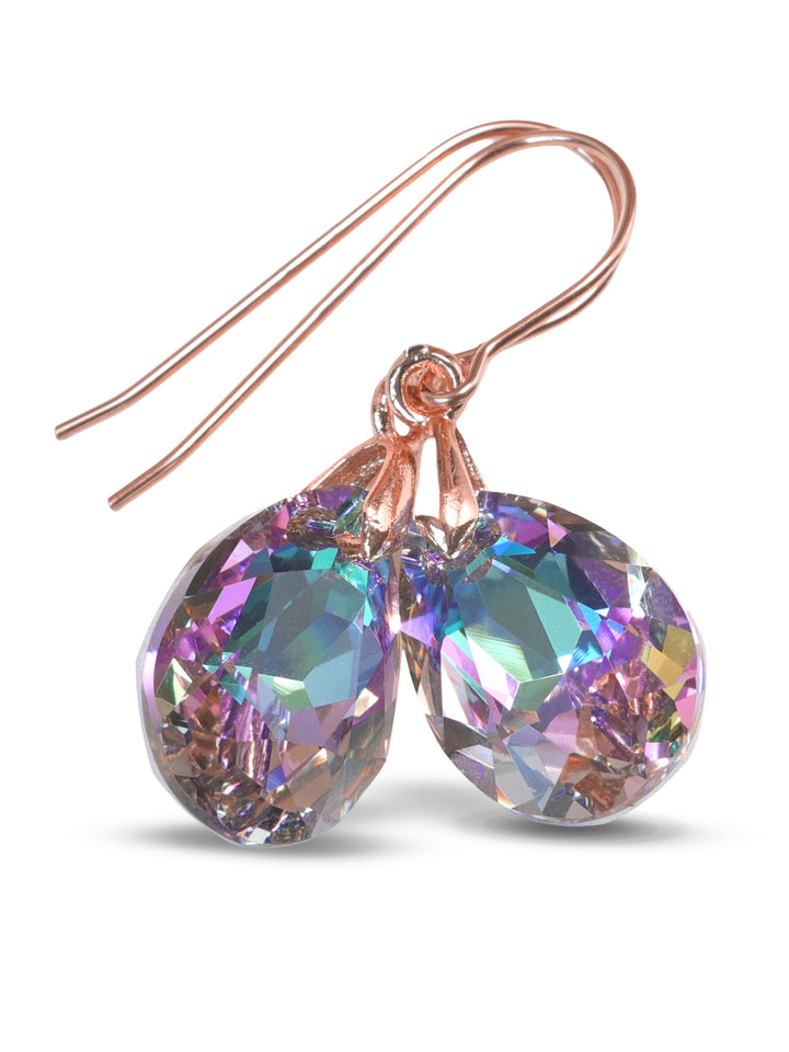 Spyglass Designs Earrings created with Crystals by Swarovski® Multi Rainbow 14k Solid Gold or Sterling Silver Dangles