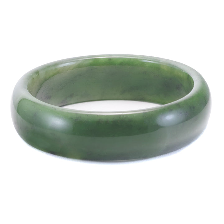 Jade Bangle Bracelet Green Nephrite Thick or Narrow Natural