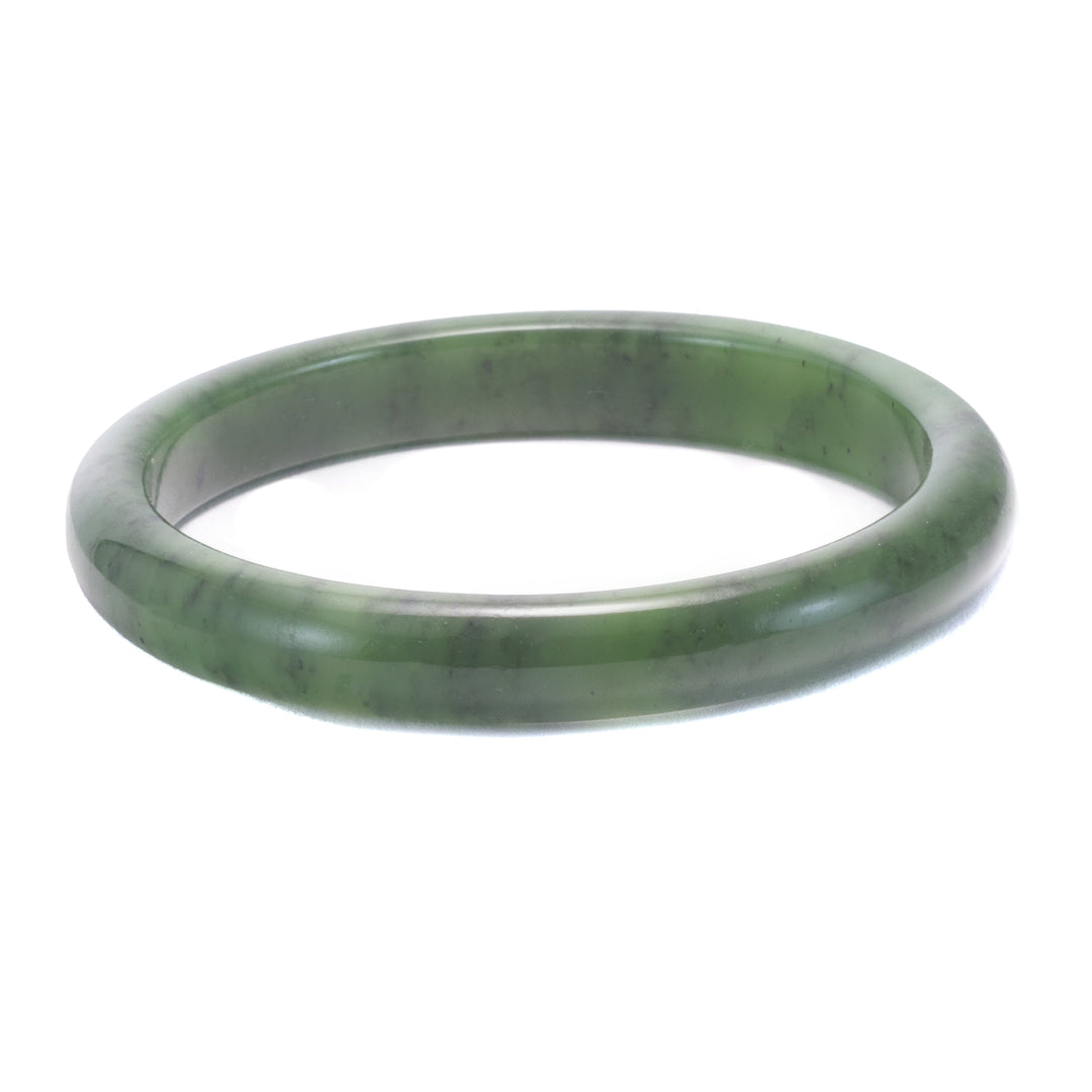 Jade Bangle Bracelet Green Nephrite Thick or Narrow Natural