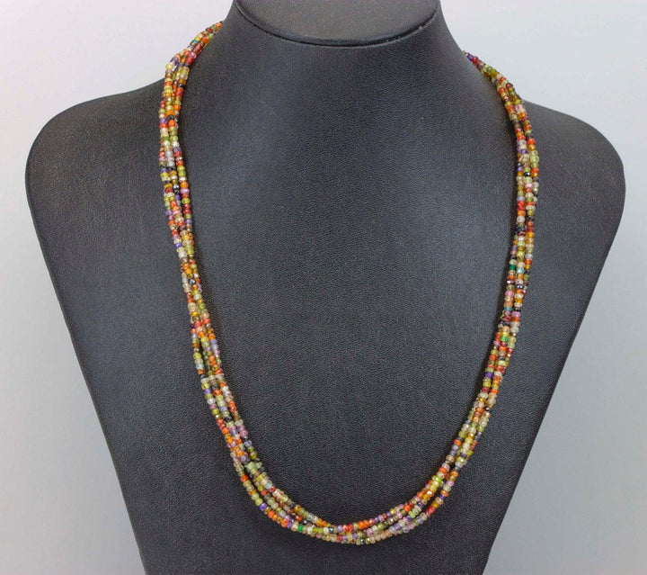 Cubic Zirconia Necklace or Wrap Bracelet Triple Strand 20 21 Inch or 6.5 to 7.5 Twist or Straight Versatile CZ Multiple Colors Multi Colors - Spyglass Designs