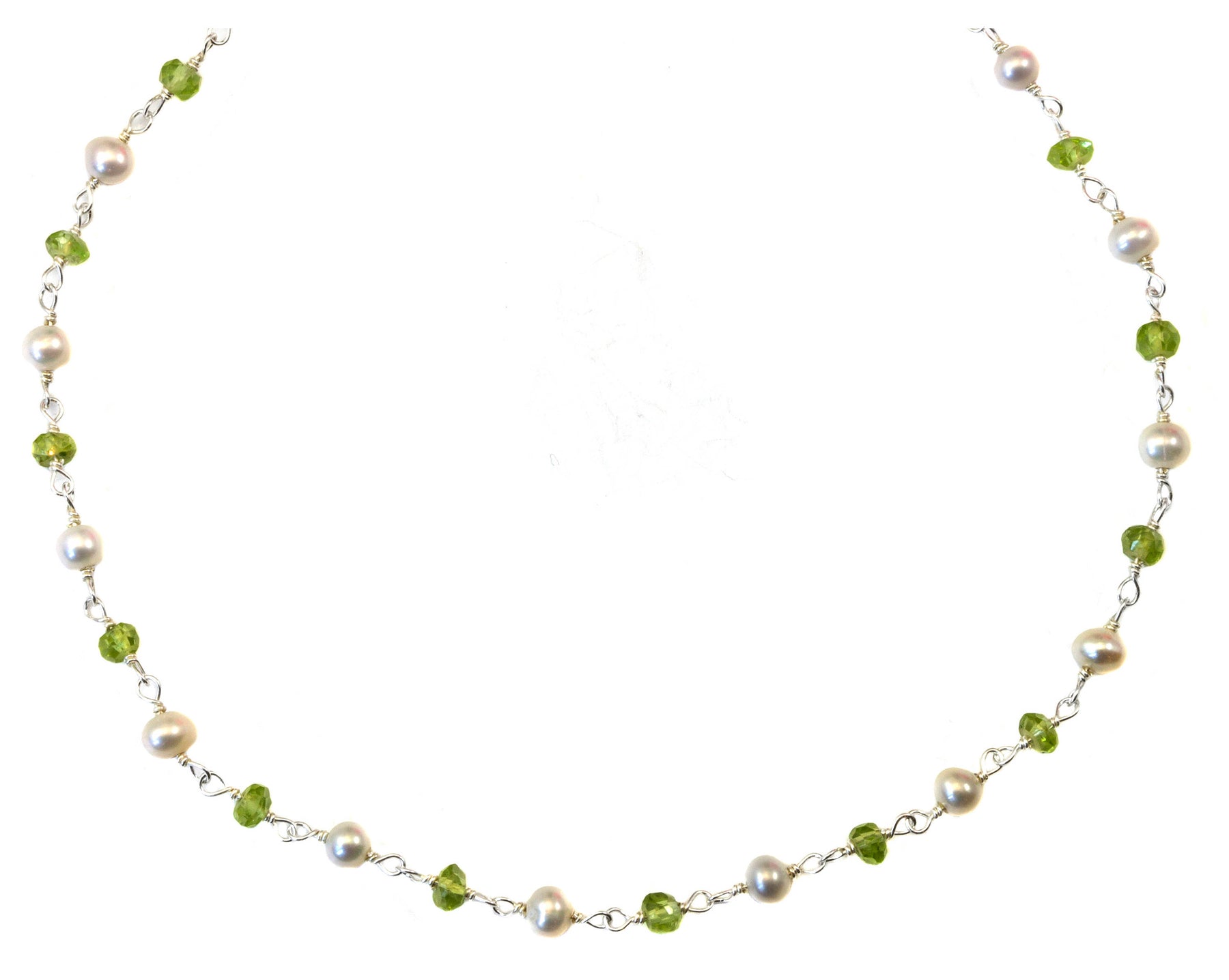 Peridot and Pearl necklace - Have a mooch
