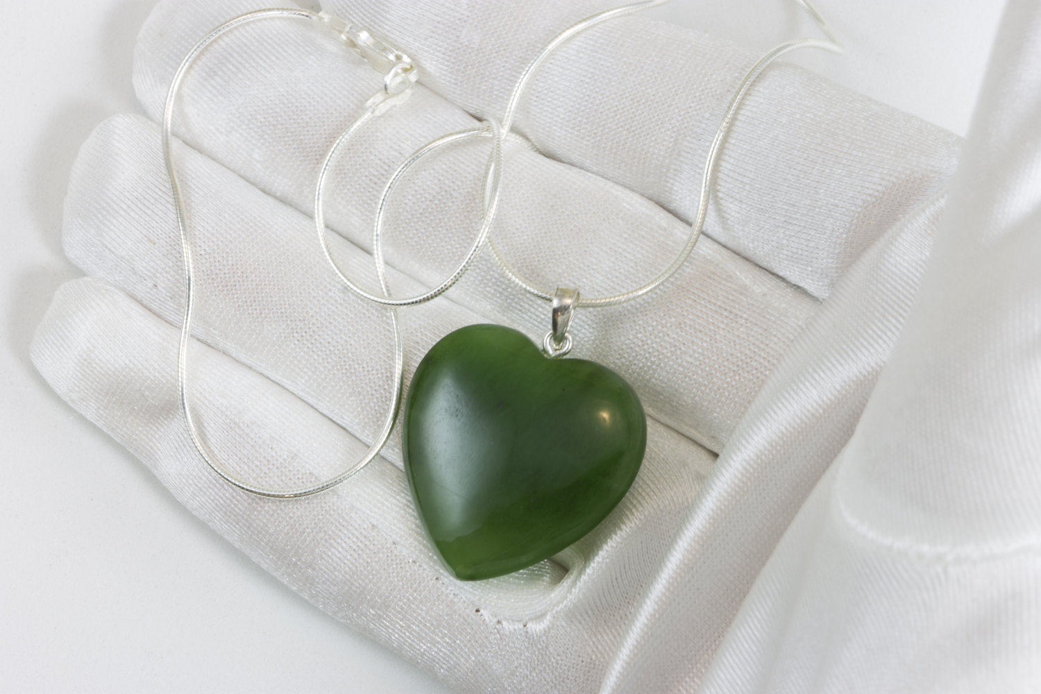 Translucent Icy Green Jade Pendant Handcarved 925 Silver Leaf | eBay