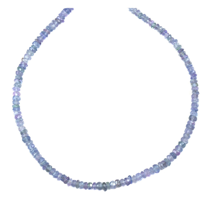 Tanzanite Necklace 14k Gold filled or sterling silver 18 19 Inch Chain Faceted  Natural Earthy  Gemstones Solid Strand 3mm Purple lavender