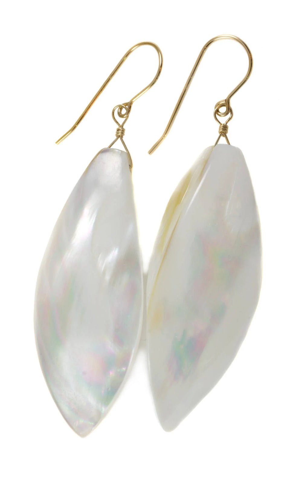 Mother of Pearl Earrings White