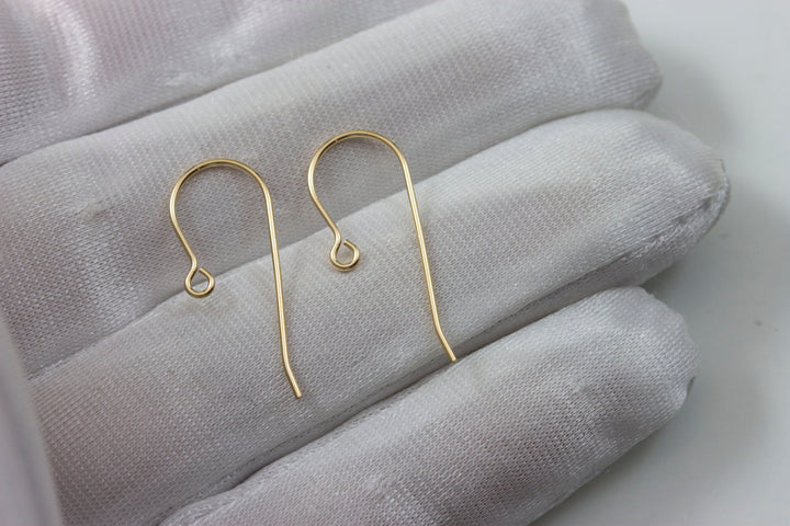 14k Solid Yellow Gold French Earwires