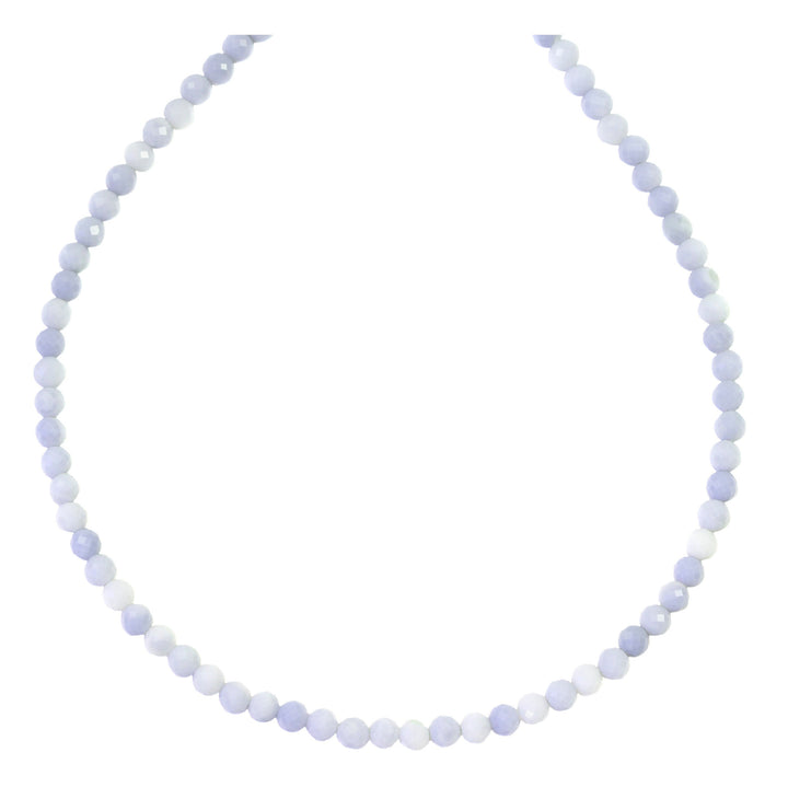 Blue Opal Necklace Peruvian Opals 20 Inches natural faceted soft color solid strand 4mm Sterling Silver or 14k gold filled Baby Blue