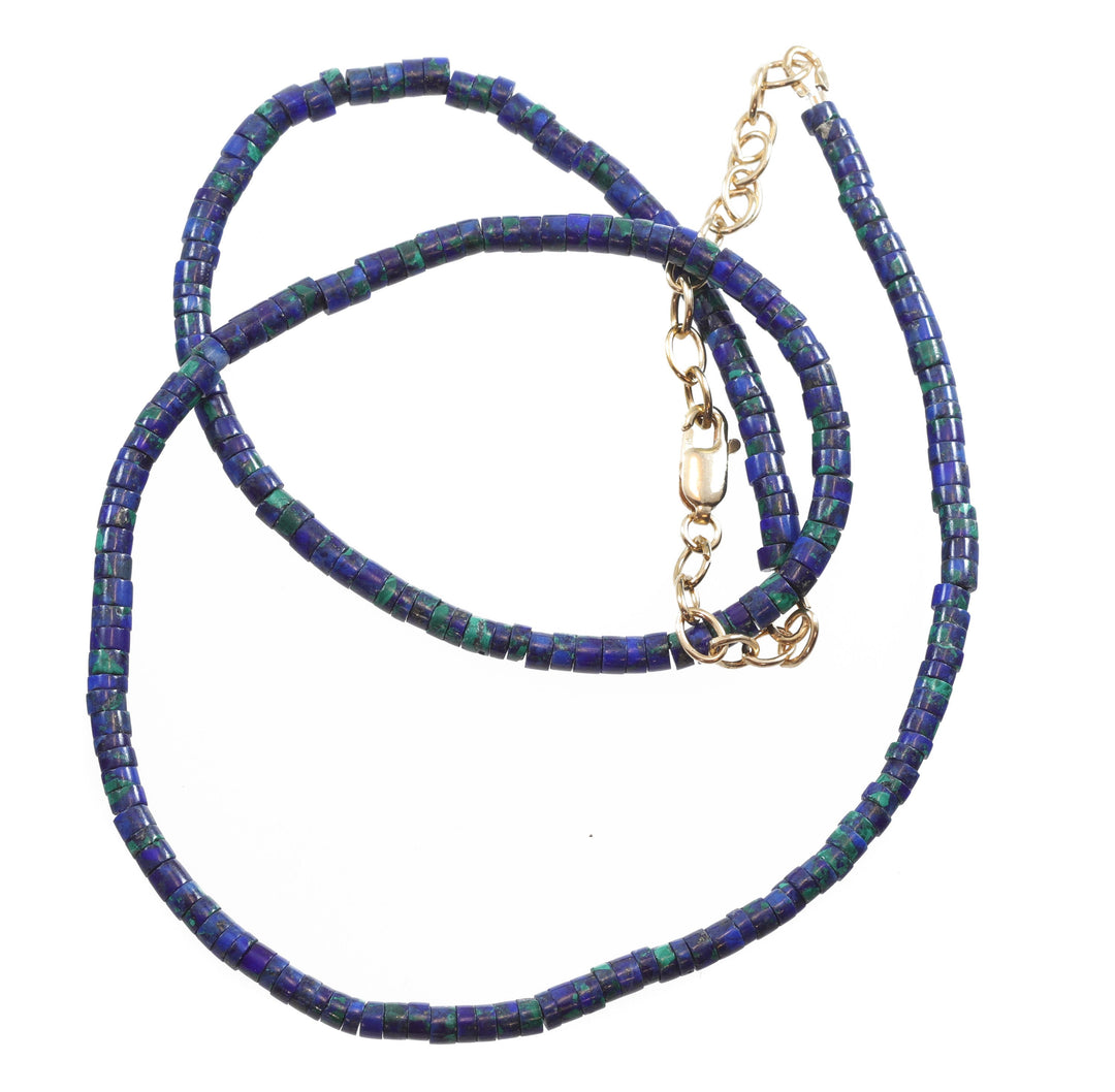 Fluorite Necklace Solid Strand Multiple Natural Colors Purple Green Teal Blue 3mm 18 Inch Sterling Silver or 14k Gold Fill Spyglass Designs