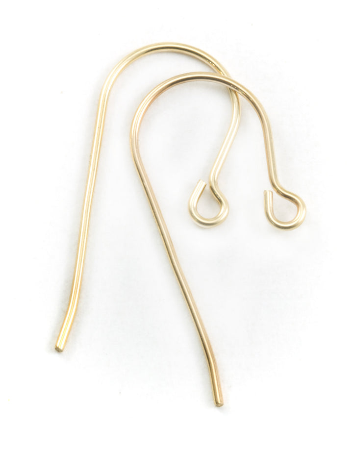 14k Solid Yellow Gold French Earwires